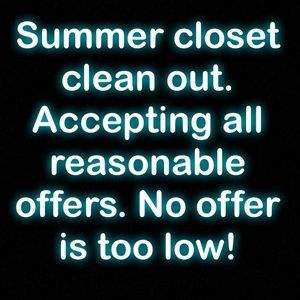 SUMMER CLOSET CLEAN OUT!!!